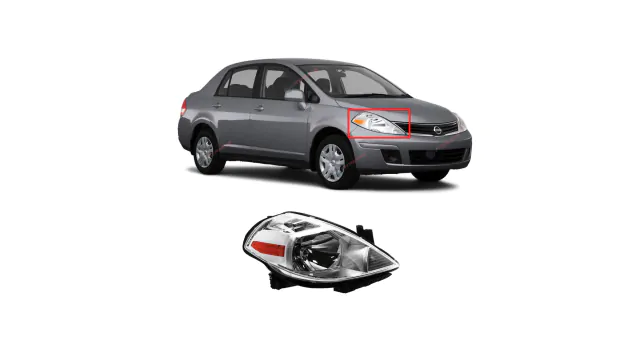 HeadLight for Nissan Versa 2007-2012